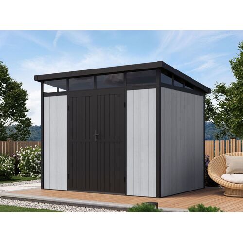 Fjordholz F2 WPC Gartenhaus Modell Skylight Pent 6,10 m²