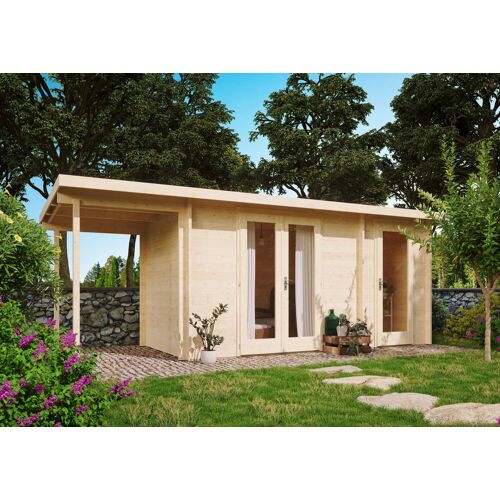 Fjordholz Gartenhaus Modell Carin 44 A +SD