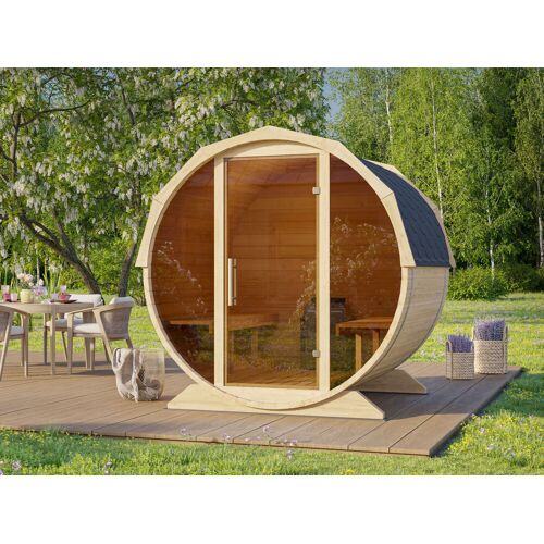Sauna4Home B1 Fjordholz Fass-Sauna Modell Elina