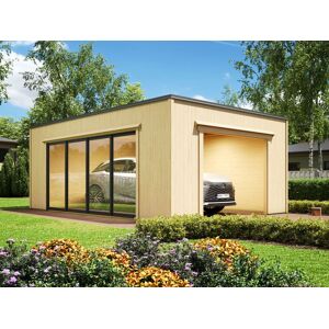 Fjordholz Holzgarage Modell Q-Bic 34 B Fjordholz Holzgarage Modell Q-Bic 34 B