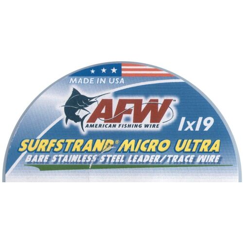 American Fishing Wire Stahldraht 1x19 Surfstrand Micro Ultra Tragkraft 12kg ø 0,30mm