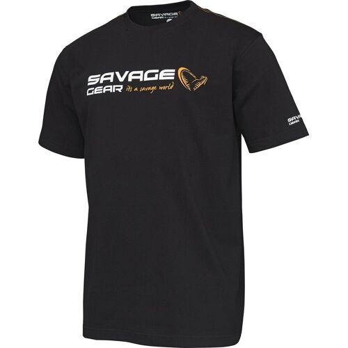 Savage-Gear Signature Logo T-Shirt Größe S Farbe Schwarz