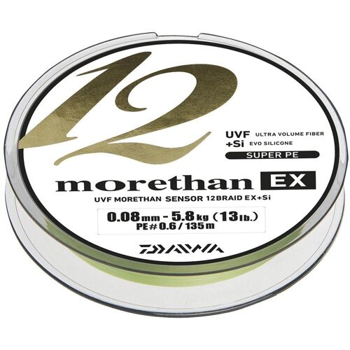 Daiwa Schnur Morethan 12 Braid EX+SI Länge 135m ø 0,14mm