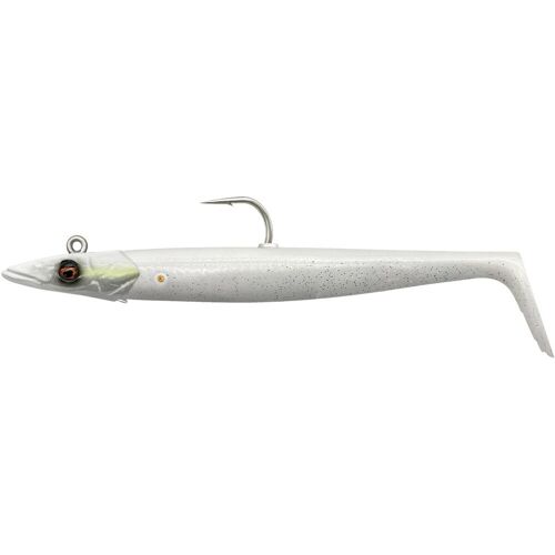 Savage-Gear Shad Sandeel V2 Farbe White Pearl Silver Gewicht 86g