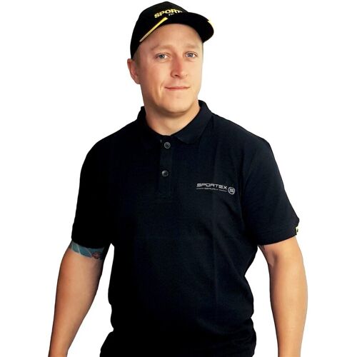 Sportex Classic Polo Shirt (Black) size M
