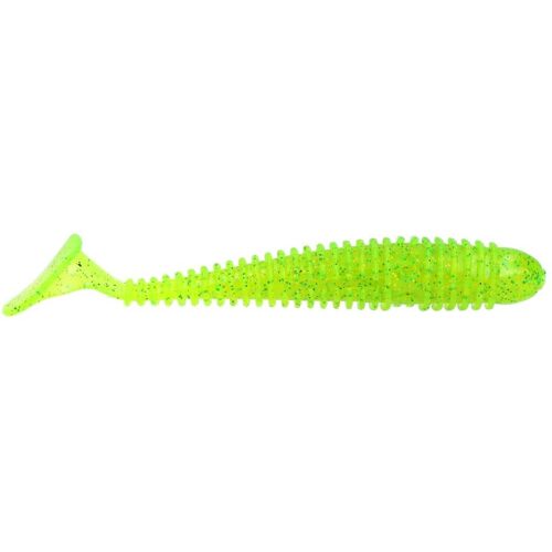 Mostal Gummifisch Fat Swing 9,5cm / 8g 5 Stück Chartreuse K028 UV-Activ