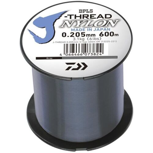 Daiwa J-THREAD 0.235mm 4.1kgs 600m Grau