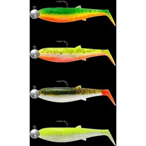 Savage Gear - Cannibal Shad RTF 10cm - Darkwater mix - 4-pack - Kaitsche Savage Gear - Cannibal Shad RTF 10cm - Darkwater mix - 4-pack - Kaitsche