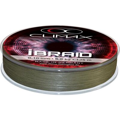 Climax Schnur IBraid Farbe Olive 135m Länge 135m ø 0,20mm Climax Schnur IBraid Farbe Olive 135m Länge 135m ø 0,20mm
