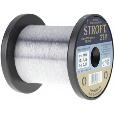 Stroft Schnur GTM Länge 1000m ø 0,16mm Tragkraft 3,0kg Monofilschnur Stroft Schnur GTM Länge 1000m ø 0,16mm Tragkraft 3,0kg Monofilschnur