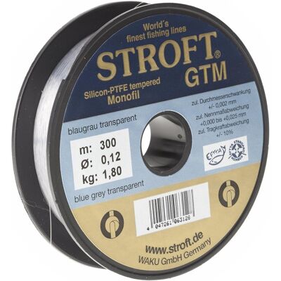 Stroft Schnur GTM Länge 300m ø 0,12mm Tragkraft 1,8kg Stroft Schnur GTM Länge 300m ø 0,12mm Tragkraft 1,8kg