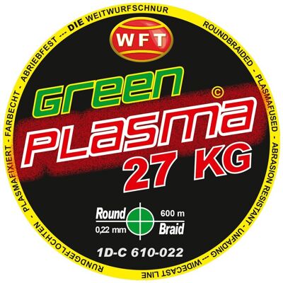 WFT Schnur KG Plasma Round ø 0,22mm Green Länge 600m WFT Schnur KG Plasma Round ø 0,22mm Green Länge 600m