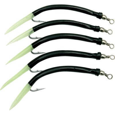 Behr Norwegen Special Gummi-Makk Farbe Fluo-Schwarz Größe 12/0 Behr Norwegen Special Gummi-Makk Farbe Fluo-Schwarz Größe 12/0