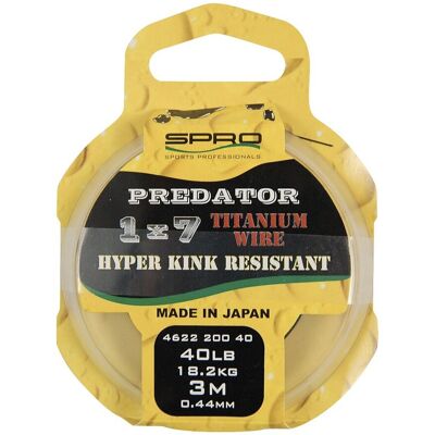 Spro Pike Fighter Titanium Wire 1x7 1x7 ø 0,21mm Tragkraft 7,7kg Spro Pike Fighter Titanium Wire 1x7 1x7 ø 0,21mm Tragkraft 7,7kg