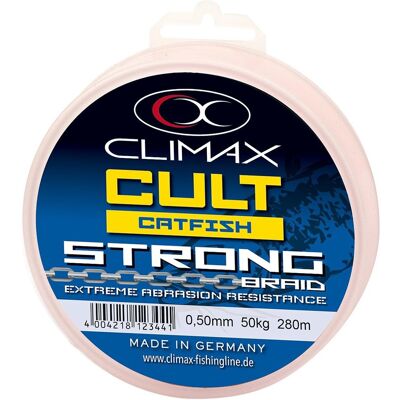 Climax Cult TWC Catfish Strong Braun, 280m, ø 0,50mm, Tragkraft 50kg Climax Cult TWC Catfish Strong Braun, 280m, ø 0,50mm, Tragkraft 50kg