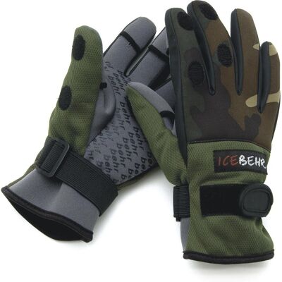 Behr Titanium-Neopren-Handschuhe Größe L Warme Winterhandschuhe Fingerkuppen Umklappbar Behr Titanium-Neopren-Handschuhe Größe L Warme Winterhandschuhe Fingerkuppen Umklappbar