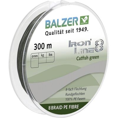 Balzer Iron Line 8 Catfish Länge 300m, Ø 0,70mm Balzer Iron Line 8 Catfish Länge 300m, Ø 0,70mm
