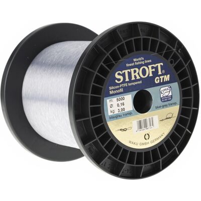 Stroft Schnur GTM Großspule Länge 5000m ø 0,16mm Tragkraft 3,0kg Stroft Schnur GTM Großspule Länge 5000m ø 0,16mm Tragkraft 3,0kg