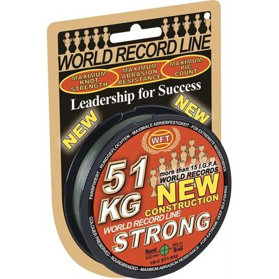 Wft Modell 86KG Grün - 250m, 0,52mm, 86kg - Angelschnur Wft Modell 86KG Grün - 250m, 0,52mm, 86kg - Angelschnur