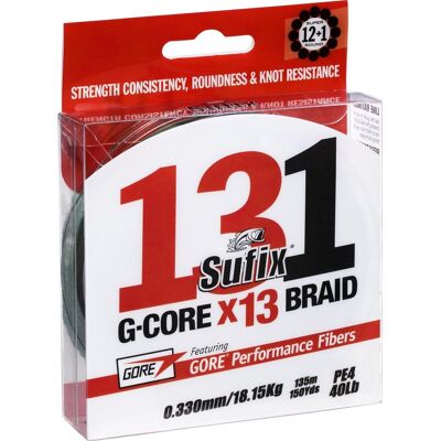Sufix 131 G-core Geflechtschnur - Angelschnur Sufix 131 G-core Geflechtschnur - Angelschnur