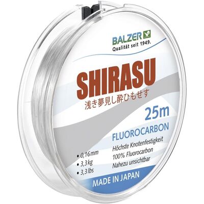 Balzer Schnur Shirasu Fluorocarbon Länge 15m ø 0,60mm Balzer Schnur Shirasu Fluorocarbon Länge 15m ø 0,60mm