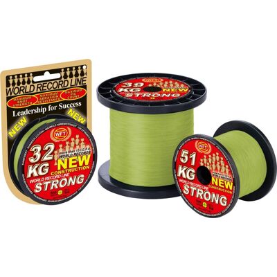 WFT Schnur KG Strong Chartreuse Länge 2000m ø 0,25mm WFT Schnur KG Strong Chartreuse Länge 2000m ø 0,25mm