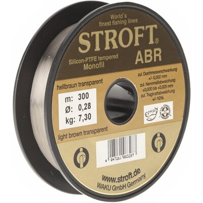 Stroft Schnur ABR Länge 300m ø 0,28mm Tragkraft 7,3kg Stroft Schnur ABR Länge 300m ø 0,28mm Tragkraft 7,3kg
