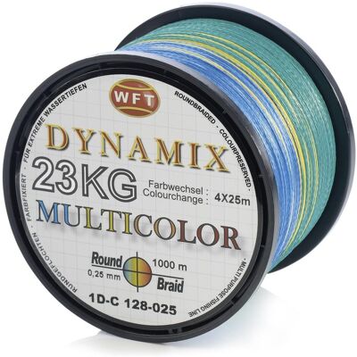WFT Schnur Round Dynamix KG Multicolor Länge 1000m ø 035mm WFT Schnur Round Dynamix KG Multicolor Länge 1000m ø 035mm