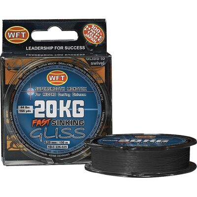 WFT Schnur Gliss Monotex Fast Sinking Länge 300m ø 0,25mm WFT Schnur Gliss Monotex Fast Sinking Länge 300m ø 0,25mm