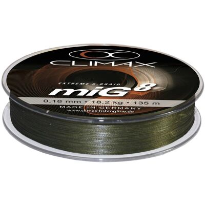 Climax Mig 8 Braid olivgrün - Angelschnur Climax Mig 8 Braid olivgrün - Angelschnur