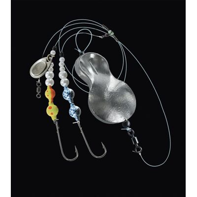 Jenzi UV Inliner Butt Löffel System mit 2 Anbissstellen bleifrei Farbe silber, Gewicht 80g Jenzi UV Inliner Butt Löffel System mit 2 Anbissstellen bleifrei Farbe silber, Gewicht 80g