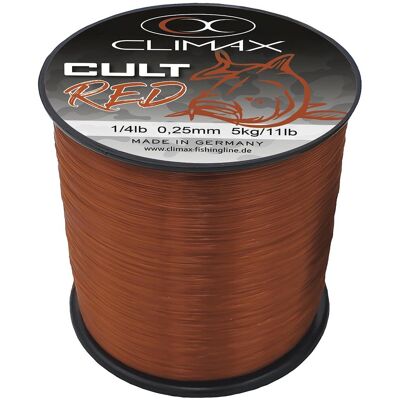 Climax Cult Carp Red Farbe Rot Länge 3000m ø 0,30mm Climax Cult Carp Red Farbe Rot Länge 3000m ø 0,30mm