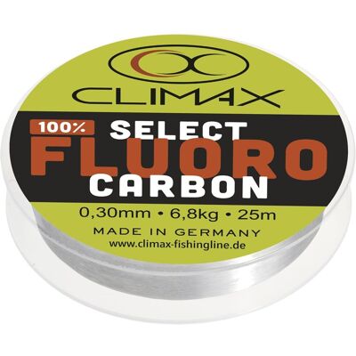 Climax Select Fluorocarbon Farbe Transparent 100m ø 0,30mm Tragkraft 6,8kg Schnur monofil Vorfach Vorfachschnur Climax Select Fluorocarbon Farbe Transparent 100m ø 0,30mm Tragkraft 6,8kg Schnur monofil Vorfach Vorfachschnur
