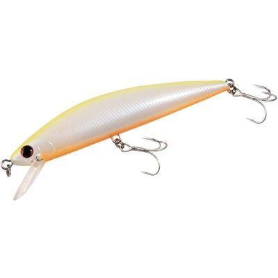 Hart Fishing Wobbler OMOI Farbe Weiß mit gelbem Rücken Hart Fishing Wobbler OMOI Farbe Weiß mit gelbem Rücken