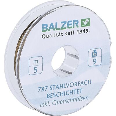 Balzer Edelstahlvorfach 7x7 Niroflex Spule beschichtet Balzer Edelstahlvorfach 7x7 Niroflex Spule beschichtet