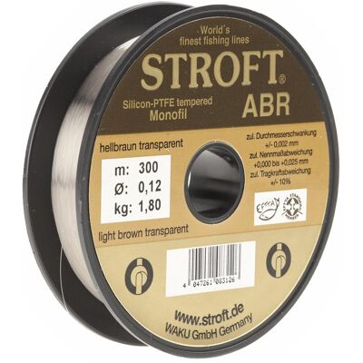 Stroft Schnur ABR Länge 300m ø 0,12mm Tragkraft 1,8kg Stroft Schnur ABR Länge 300m ø 0,12mm Tragkraft 1,8kg