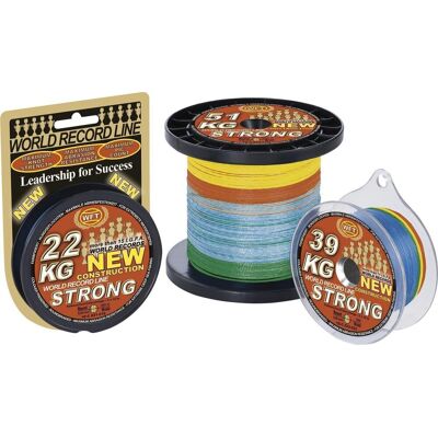 WFT Schnur KG Strong Multicolor Länge 300m ø 0,32mm WFT Schnur KG Strong Multicolor Länge 300m ø 0,32mm