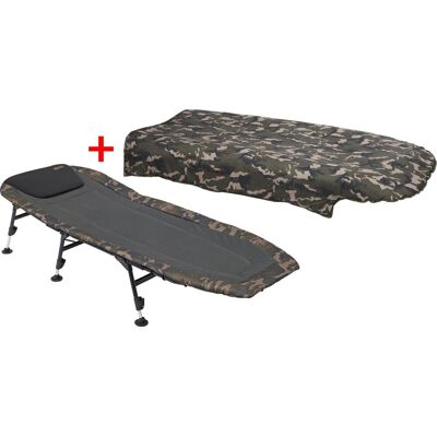 Liegen-Schlafsack-Bundle Prologic Avenger Bedchair 6 Leg 105KG (65044) inkl.Prologic Element Thermal Bed Cover Camo 200x130cm (72833) Liege Stuhl Liegen-Schlafsack-Bundle Prologic Avenger Bedchair 6 Leg 105KG (65044) inkl.Prologic Element Thermal Bed Cover Camo 200x130cm (72833) Liege Stuhl