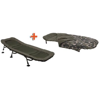 Set: Prologic Inspire Relax Recliner 6 Leg Bedchair Liege 210x85cm (72702) inkl.Prologic Element Comfort S Sleeping Bag 5 Season 215x90cm Schlafsack (72832) Set: Prologic Inspire Relax Recliner 6 Leg Bedchair Liege 210x85cm (72702) inkl.Prologic Element Comfort S Sleeping Bag 5 Season 215x90cm Schlafsack (72832)