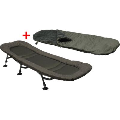 Set: Prologic Inspire Lite-Pro 6 Leg Bedchair Liege 205x80cm (72704) inkl.Prologic Element Thermo Sleeping Bag 5 Season 215x90cm (72820) Stuhl Set: Prologic Inspire Lite-Pro 6 Leg Bedchair Liege 205x80cm (72704) inkl.Prologic Element Thermo Sleeping Bag 5 Season 215x90cm (72820) Stuhl