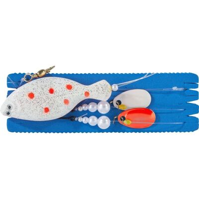 Balzer Inline Plattfisch Blinker 60g Fluo-Weiss Bauch Orange Balzer Inline Plattfisch Blinker 60g Fluo-Weiss Bauch Orange