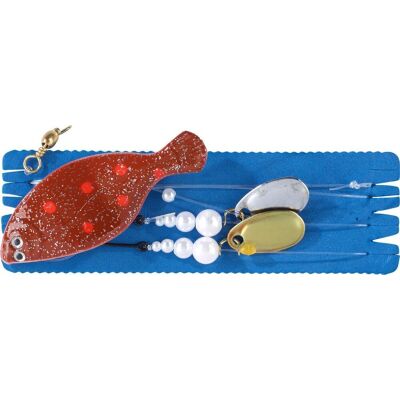 Balzer Inline Plattfisch Blinker 80g Scholle natur Bauch Weiss Balzer Inline Plattfisch Blinker 80g Scholle natur Bauch Weiss