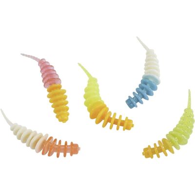 Balzer Trout Collector Aromatisierte Forellenwürmer Mix 4 Mix 4, Länge 7 cm , Aroma Knoblauch Balzer Trout Collector Aromatisierte Forellenwürmer Mix 4 Mix 4, Länge 7 cm , Aroma Knoblauch