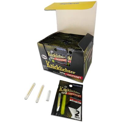 Angelspezi Pulver Knicklichter (Box 50x2Stück) Angelspezi Pulver Knicklichter (Box 50x2Stück)