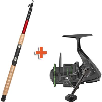 DAM Allround Tele 60 3.00m 30-60g + Cormoran Crosswater 5 PiF 3000 Angelset Angelcombo DAM Allround Tele 60 3.00m 30-60g + Cormoran Crosswater 5 PiF 3000 Angelset Angelcombo