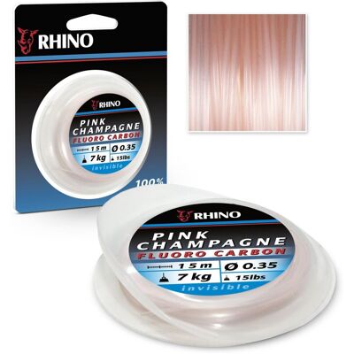 Rhino Pink Champagne Fluoro Carbon Ø0,85mm Rhino Pink Champagne Fluoro Carbon Ø0,85mm