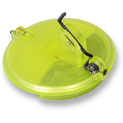 Rhino Flexi Diver luminous Charteuse 135g Tauchscheibe zum Schleppfischen Trolling Rhino Flexi Diver luminous Charteuse 135g Tauchscheibe zum Schleppfischen Trolling
