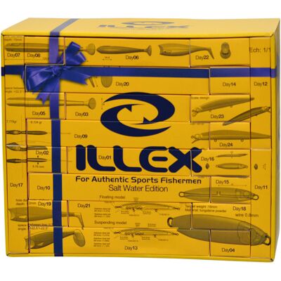 Illex Adventskalender SW Salzwasser-Edition Weihnachtskalender Geschenk für Angler Illex Adventskalender SW Salzwasser-Edition Weihnachtskalender Geschenk für Angler