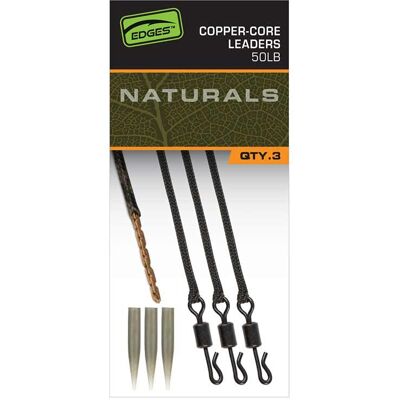 Fox Edges Naturals Copper-Core Leaders x3 Fox Edges Naturals Copper-Core Leaders x3