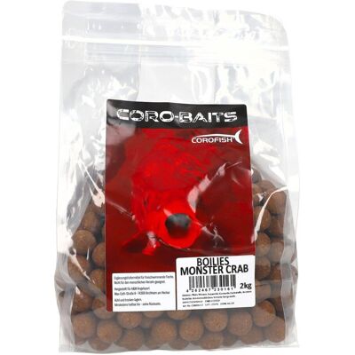 Monster Cable Coro-Bait Boilies Monster Crab 2kg 20mm Angelköder Karpfenangeln Monster Cable Coro-Bait Boilies Monster Crab 2kg 20mm Angelköder Karpfenangeln